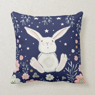 Garden Floral Bunny Rabbit Kinderzimmer Dekor Kiss Kissen