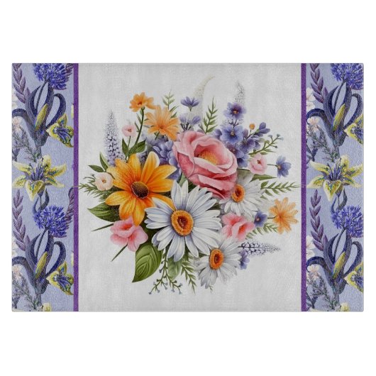 Garden Floral Cutting Board Schneidebrett (Vorderseite)