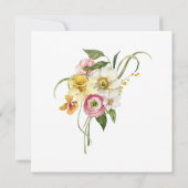 Garden Floral Hello Spring Open House Einladung (Rückseite)