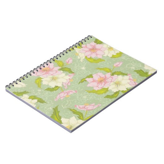 Garden Floral Notebook Notizblock (Linke Seite)