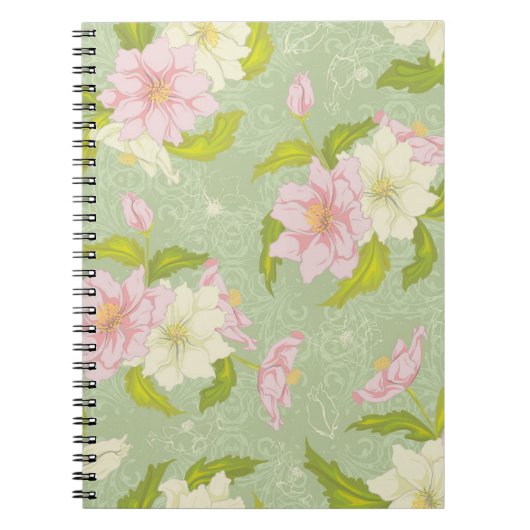 Garden Floral Notebook Notizblock (Vorderseite)