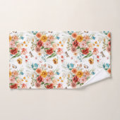 Garden Floral Pattern Badhandtuch Set (Handtuch)
