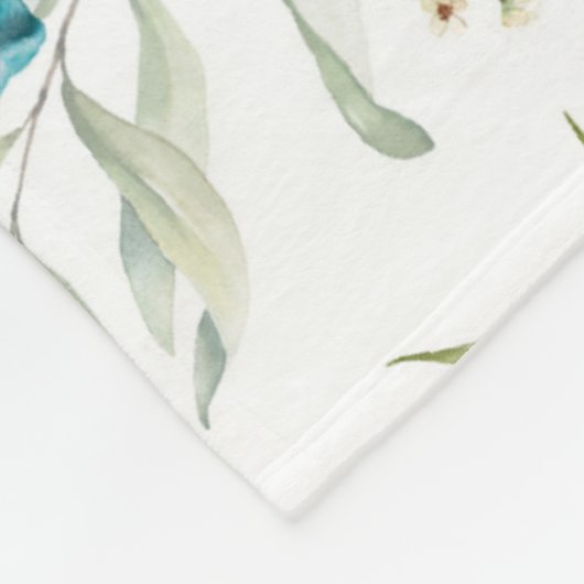 Garden Floral Pattern Fleecedecke (Ecke)