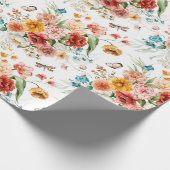 Garden Floral Pattern Geschenkpapier (Ecke)