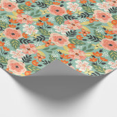 Garden Floral Pattern Geschenkpapier (Ecke)