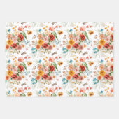 Garden Floral Pattern Geschenkpapier Set (Vorderseite 3)