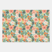 Garden Floral Pattern Geschenkpapier Set (Vorderseite 2)