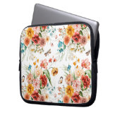 Garden Floral Pattern Laptopschutzhülle (Vorderseite Links)