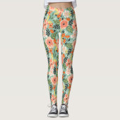 Garden Floral Pattern Leggings (Vorderseite)