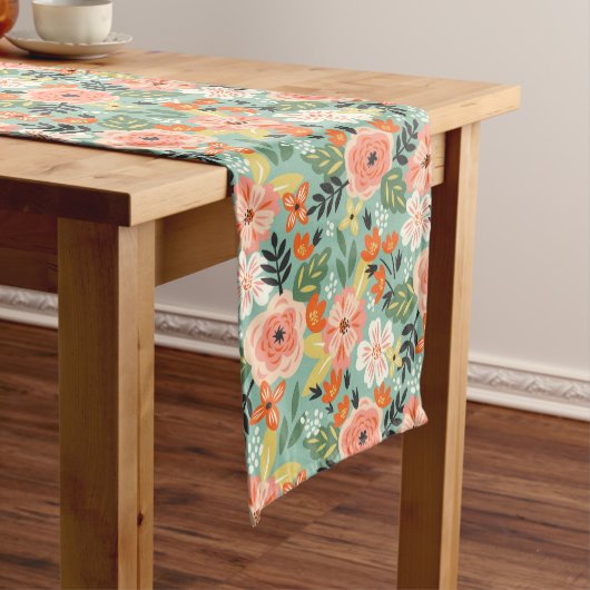 Garden Floral Pattern Mittelgroßer Tischläufer (Beispiel)