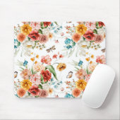 Garden Floral Pattern Mousepad (Mit Mouse)