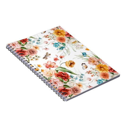 Garden Floral Pattern Notizblock (Rechte Seite)