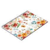 Garden Floral Pattern Notizblock (Linke Seite)