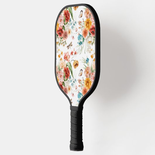 Garden Floral Pattern Pickleball Schläger (Links)
