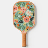 Garden Floral Pattern Pickleball Schläger (Vorderseite)