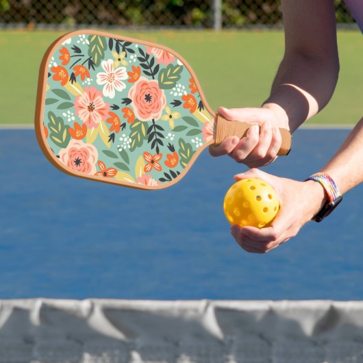 Garden Floral Pattern Pickleball Schläger (InSitu)
