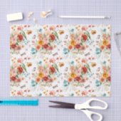 Garden Floral Pattern Seidenpapier (Handwerk)