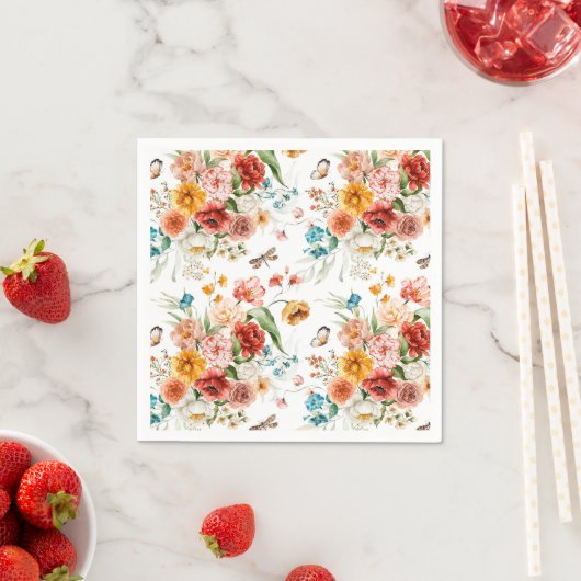 Garden Floral Pattern Serviette (Beispiel)