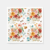 Garden Floral Pattern Serviette (Vorderseite)