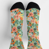 Garden Floral Pattern Socken (Oben)