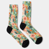 Garden Floral Pattern Socken (Rechts)
