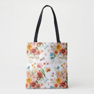 Garden Floral Pattern Tasche