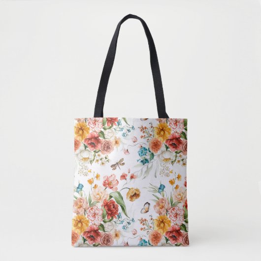 Garden Floral Pattern Tasche (Vorderseite)