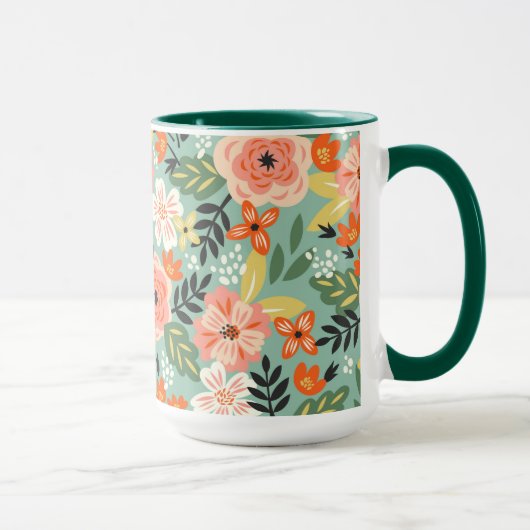 Garden Floral Pattern Tasse (Rechts)