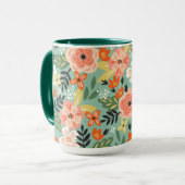 Garden Floral Pattern Tasse (Vorderseite Links)