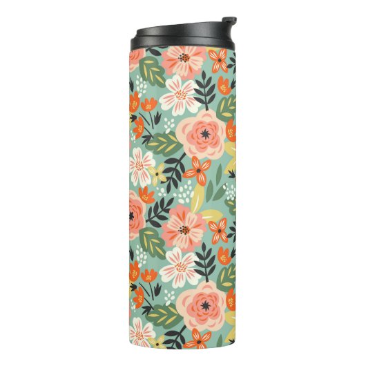 Garden Floral Pattern Thermosbecher (Nach links gedreht)