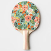 Garden Floral Pattern Tischtennis Schläger (Vorderseite)