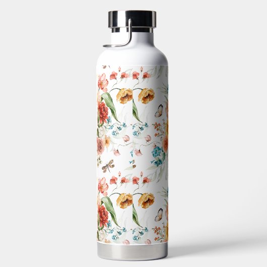 Garden Floral Pattern Trinkflasche (Rechts)
