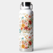 Garden Floral Pattern Trinkflasche (Rückseite)