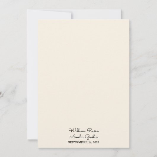 Garden Floral Spring Wood Boho Rustikale Hochzeit Einladung (Rückseite)