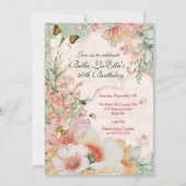 Garden Floral Themenabend Einladungen (Vorderseite)