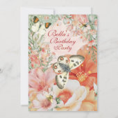 Garden Floral Themenabend Einladungen (Rückseite)