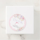 Garden Floral Wavy Wildblume Modernes Brautparty Geschenkanhänger (Beispiel)