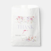 Garden Floral Wavy Wildblume Modernes Brautparty Geschenktütchen (Vorderseite)