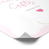 Garden Floral Wildblume Moderne Bridal Geschenke Poster (Ecke)