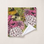 Garden florals 2 badhandtuch set (Waschlappen)