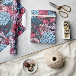 Garden florals geschenkpapier