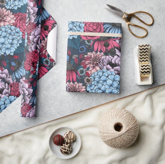 Garden florals geschenkpapier (Basteln)