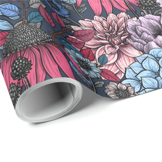 Garden florals geschenkpapier (Rolleneckpunkt)