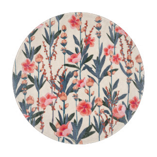 Garden Florals: Tropical Botanical Vintag Schneidebrett