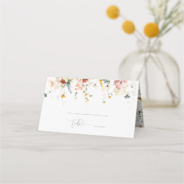 Garden Flowers Botanical Bridal Shower Place Card Platzkarte