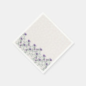 Garden Flowers on Napkins Serviette (Ecke)