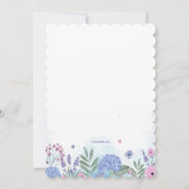 Garden Flowers Photo Invitation Einladung (Rückseite)