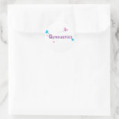 Garden Flutter Gymnastik Runder Aufkleber (Tasche)