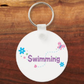 Garden Flutter Schwimmen Schlüsselanhänger (Vorderseite)