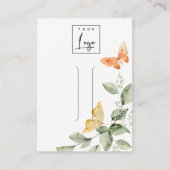 Garden Foliage Butterfells Logo-Haarschnitt-Displa Visitenkarte (Vorderseite)